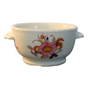 Shafford Maison Buffet Soup Bowl France White Pink Floral Excellent Porcelain